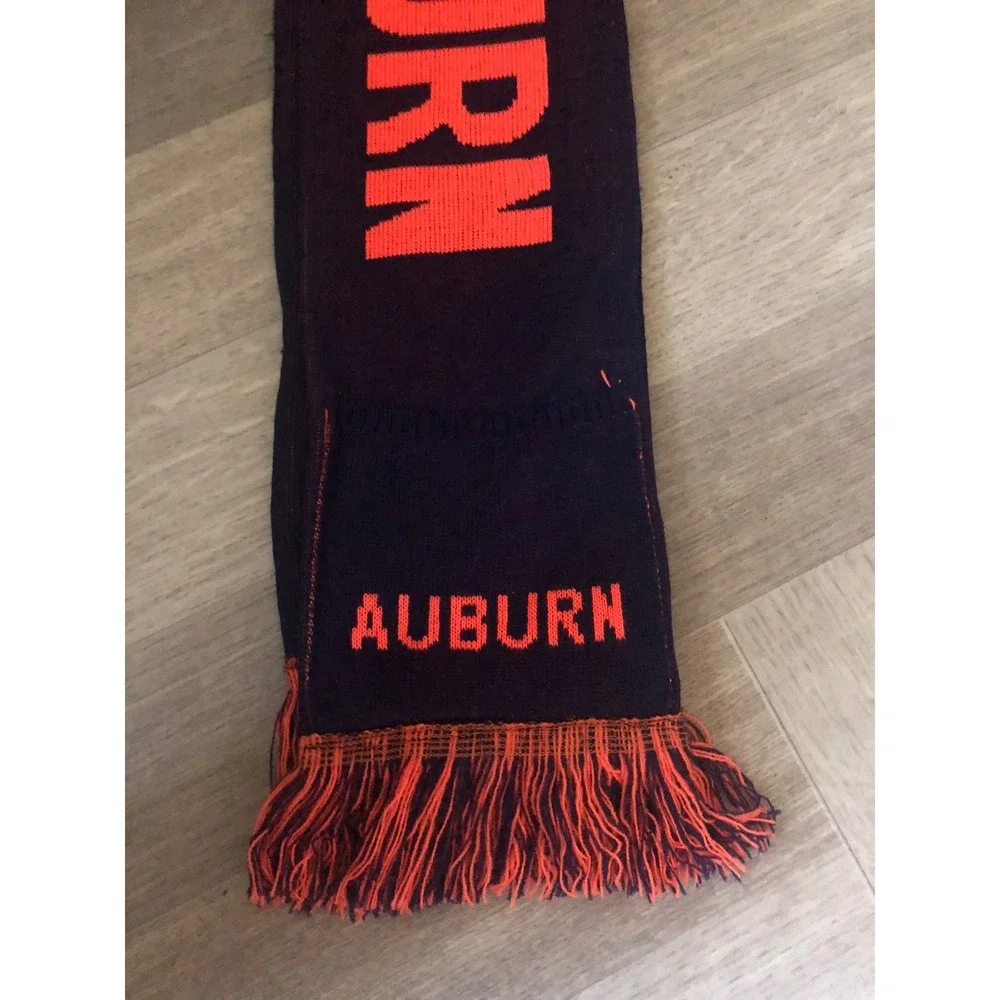 Auburn University Hooded Scarf with Pockets Navy Blue Orange 66